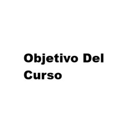 Objetivo Del Curso